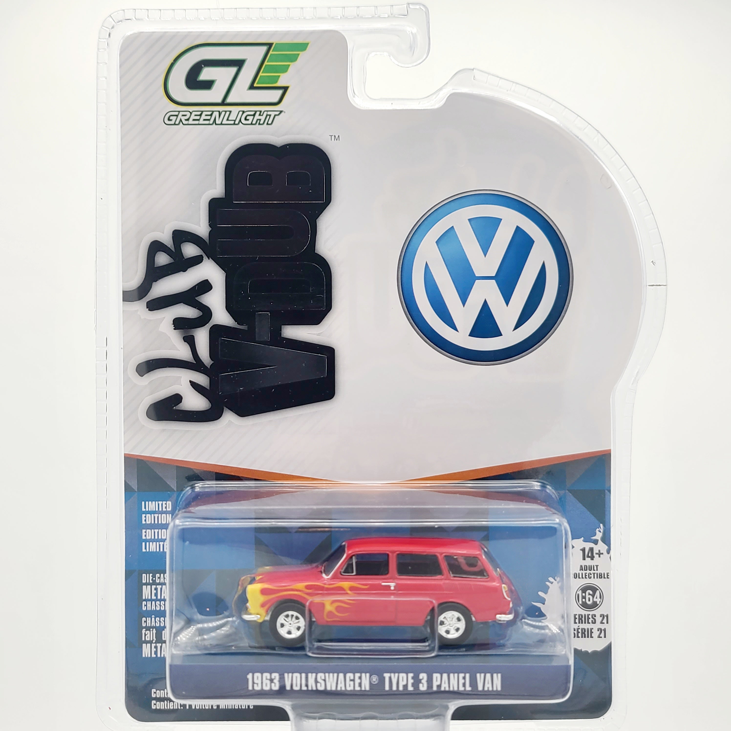 GreenLight '63 Volkswagen Type 3 Panel Van - 1:64 (2025 Club V-Dub Series 21)